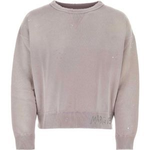 Maison Margiela, Truien, Heren, Roze, M, Katoen, Vintage Roze Katoenen Sweatshirt
