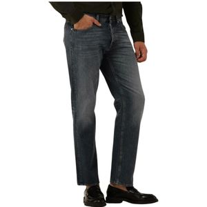 Tiger of Sweden, Jeans, Heren, Grijs, W34 L32, Straight Leg Jeans in Donkergrijs