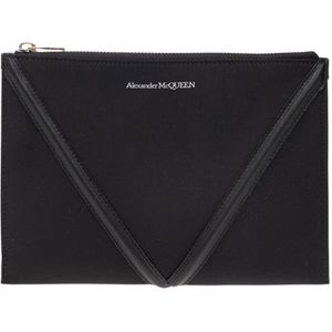 Alexander McQueen, Accessoires, Heren, Zwart, ONE Size, Leer, ‘The Harness Small’ tas met logo