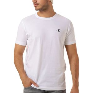 Calvin Klein, Tops, Heren, Wit, M, Katoen, Heren Polo T-shirt Essential Slim