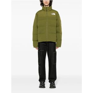 The North Face, Jassen, Heren, Groen, L, Groene Parka Jas voor Mannen