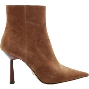 Lola Cruz, Schoenen, Dames, Bruin, 40 EU, Suède, Stijlvolle Cognac Suède Enkellaars