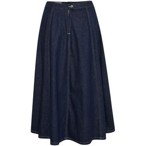My Essential Wardrobe, Denim Skirts Blauw, Dames, Maat:2XL