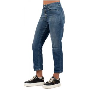 Dondup, Jeans, Dames, Blauw, W26, Katoen, Dames Jeans Collectie