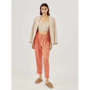 Silvian Heach, Tops, Dames, Beige, S, Gestreepte Crop Top