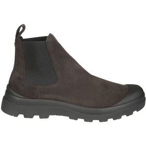 Panchic, Schoenen, Heren, Bruin, 40 EU, Leer, Leren Enkellaars Rubberen Zool