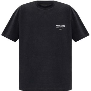 AllSaints, Tops, Heren, Zwart, M, Katoen, Ondergrondse T-shirt
