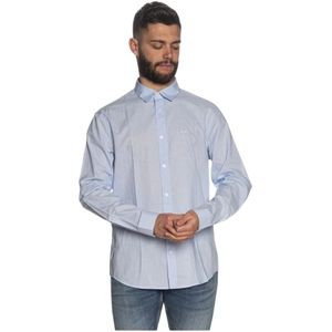 Armani Exchange, Overhemden, Heren, Blauw, L, Casual Shirts