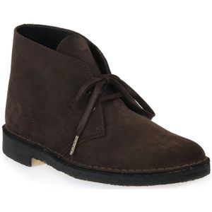 Clarks, Schoenen, Heren, Bruin, 43 EU, Bruine Desert Boot - Klassieke Stijl