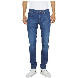 Tommy Hilfiger, Jeans, Heren, Blauw, W38 L32, Katoen, Scanton Slim Jeans