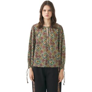 Antik Batik, Blouses & Shirts, Dames, Groen, S, Katoen, Blouse Zena