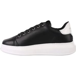 Karl Lagerfeld, Schoenen, Heren, Zwart, 41 EU, Leer, Sneakers Heren