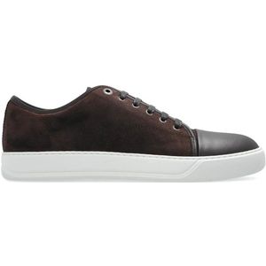 Lanvin, Schoenen, Heren, Bruin, 41 EU, Leer, ‘Dbb 1’ sneakers