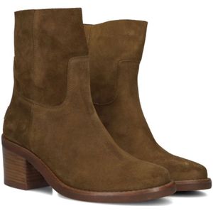 Shabbies, Schoenen, Dames, Bruin, 39 EU, Suède, Cognac Suède Enkellaarzen