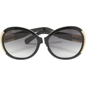 Chloé Pre-owned, Pre-owned, Dames, Zwart, ONE Size, Pre-owned Acetate sunglasses