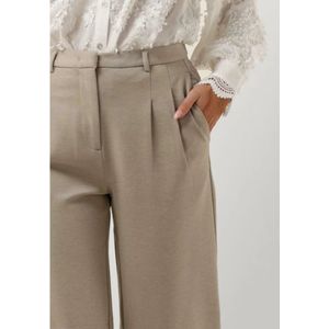 Bruuns Bazaar, Broeken, Dames, Beige, M, Beige Viscose Broek Lucilay Ivala