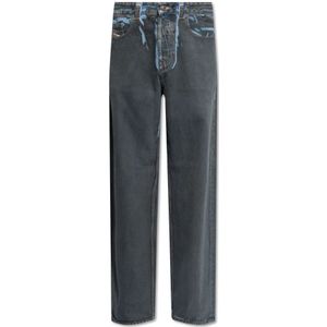Diesel, Jeans, Heren, Blauw, W31, Katoen, 2001 D-Macro-S jeans