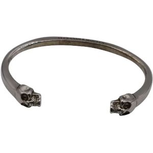 Alexander McQueen Pre-owned, Pre-owned Silver bracelets Grijs, Dames, Maat:ONE Size