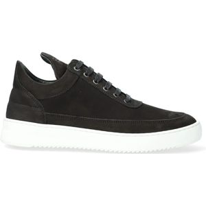 Filling Pieces, Zwarte Suède Lage Top Sneakers Zwart, Heren, Maat:51 EU