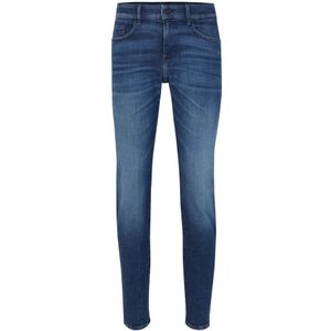 Hugo Boss, Jeans, Heren, Blauw, W32 L36, Skinny jeans