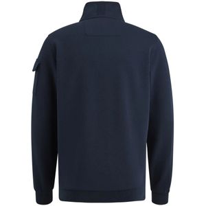 PME Legend, Sweatshirts & Hoodies, Heren, Blauw, 3Xl, Halve Rits Kraag Interlock Jersey