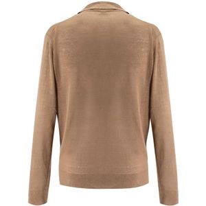 Ballantyne, Tops, Heren, Bruin, M, Linnen, Long Sleeve Tops