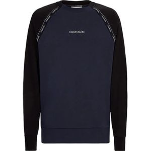 Calvin Klein, Organisch Katoenen Heren Sweatshirt Blauw, Heren, Maat:M
