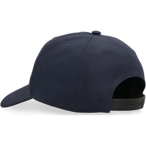 Alexander McQueen, Accessoires, Heren, Blauw, S, Polyester, Verstelbare Logo Baseballpet