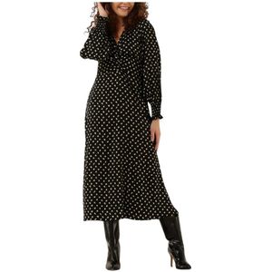 Neo Noir, Kleedjes, Dames, Zwart, XS, Fading Ink Maxi Jurk