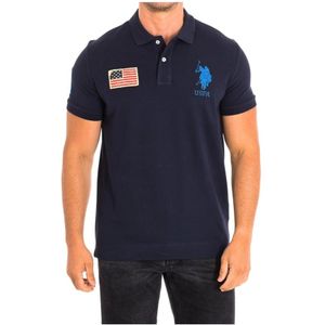 U.s. Polo Assn., Tops, Heren, Blauw, M, Katoen, Polo Shirts