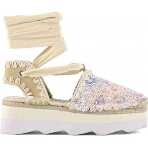 Mou, Espadrilles Beige, Dames, Maat:40 EU