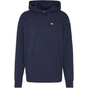 Tommy Hilfiger, Sweatshirts & Hoodies, Heren, Blauw, S, Badge Relaxed Fit Hoody Hoodie