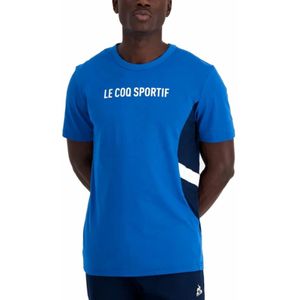 le coq sportif, Tops, Heren, Blauw, XL, Seizoenshemden Collectie