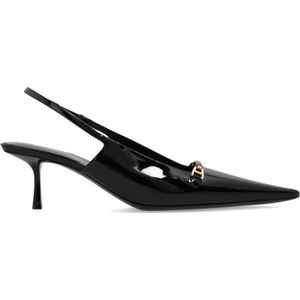 Saint Laurent, Schoenen, Dames, Zwart, 38 1/2 EU, ‘Carine’ hoge hakken