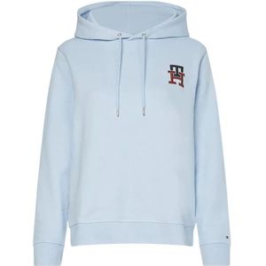 Tommy Hilfiger, Sweatshirts & Hoodies, Dames, Blauw, L, Polyester, Hoodies