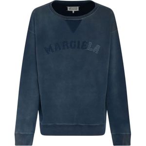Maison Margiela, Sweatshirts & Hoodies, Heren, Blauw, XS, Maison Margiela Truien