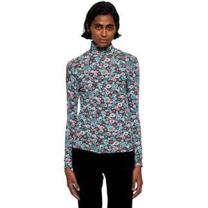 Antik Batik, Roze print coltrui Blauw, Dames, Maat:M