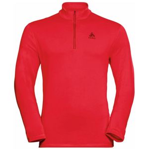 Odlo, Berra Halve Rits Mid Layer Rood, Heren, Maat:XL