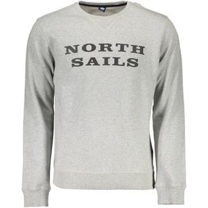 North Sails, Sweatshirts & Hoodies, Heren, Grijs, S, Katoen, North Sails Gray Cotton Sweater