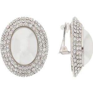 Alessandra Rich, Earrings Grijs, Dames, Maat:ONE Size