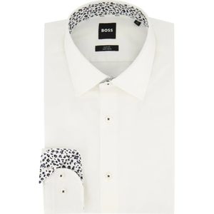 Hugo Boss, Overhemden, Heren, Wit, XL, Katoen, Klassiek Wit Zakelijk Overhemd
