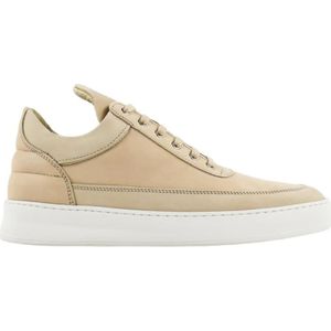 Filling Pieces, Lage Top Effen Lane Sneakers Beige, Heren, Maat:42 EU