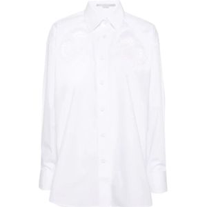 Stella McCartney, Blouses & Shirts, Dames, Wit, S, Katoen, Oversized Cornelli Shirt