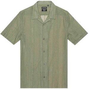 Antony Morato, Honolulu Regular Straight Fit Overhemd Groen, Heren, Maat:L