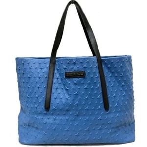 Jimmy Choo Pre-owned, Tweedehands leren handtassen Blauw, Dames, Maat:ONE Size