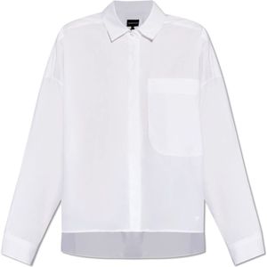 Emporio Armani, Overhemd met zak Wit, Dames, Maat:M