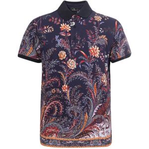 Etro, Polo Shirts Blauw, Heren, Maat:M