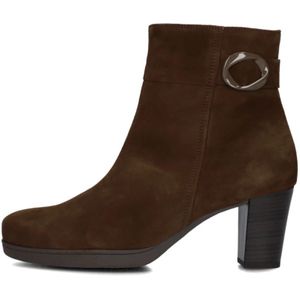 Gabor, Schoenen, Dames, Bruin, 42 EU, Leer, Bruine Enkellaarzen Stijlvol Herfst