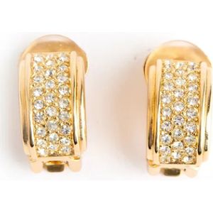 Dior Vintage, Pre-owned Yellow Gold earrings Geel, Dames, Maat:ONE Size
