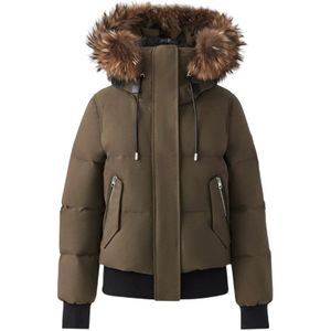 Mackage, Winterjas - Bomber FOX Groen, Dames, Maat:L